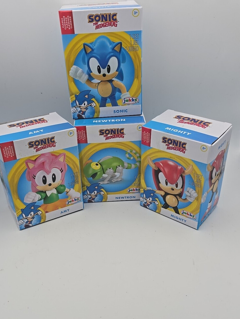 Sonic The Hedgehog 2.5" Figures Jakks Pacific Lot of 4-Sonic Mighty Newtron Amy